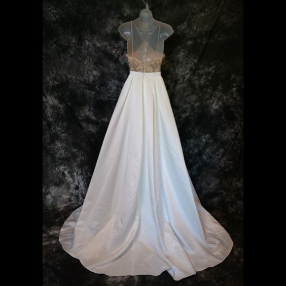 Vienna Prom Halter Satin Gown - Picture 5 of 6